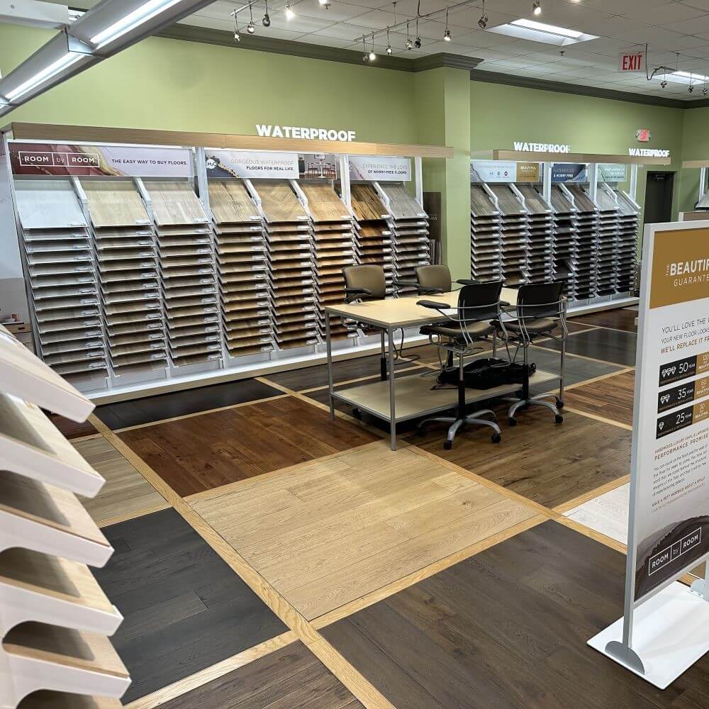 Hardwood flooring wall Aggieland Carpet One